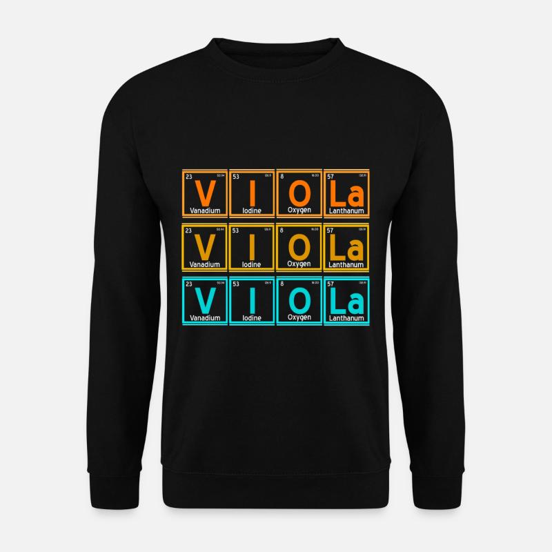 Viola - periodensystem - Unisex Pullover - Schwarz