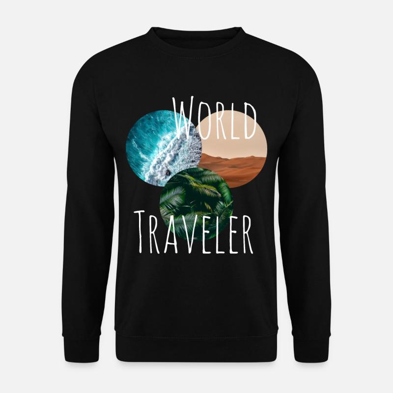 Weltreise - Unisex Pullover - Schwarz