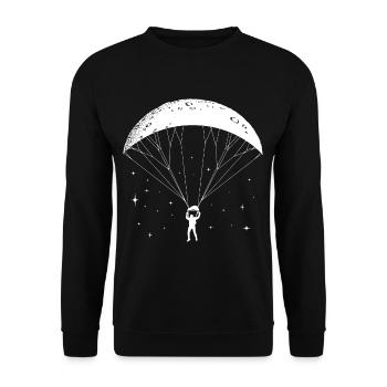Parapente lunaire Parapente - Sweat-shirt Unisexe - noir - Devant - Alina (178cm) & Michal (187cm)