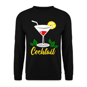 Cocktail - Unisex Sweatshirt - black - Front - Alina (178cm) & Michal (187cm)