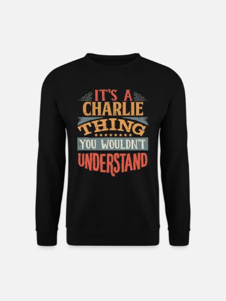 C’est une chose Charlie que vous ne comprendriez pas - - Sweat-shirt Unisexe - noir