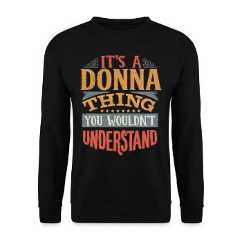 C’est une chose que vous ne comprendriez pas - Donna - Sweat-shirt Unisexe - noir - Devant - Alina (178cm) & Michal (187cm)