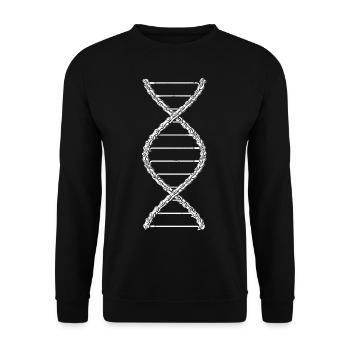 Bicycle DNA Bicycle Chain Cyclist Bicycle Racer - Unisex Pullover - Schwarz - Vorne - Alina (178cm) & Michal (187cm)