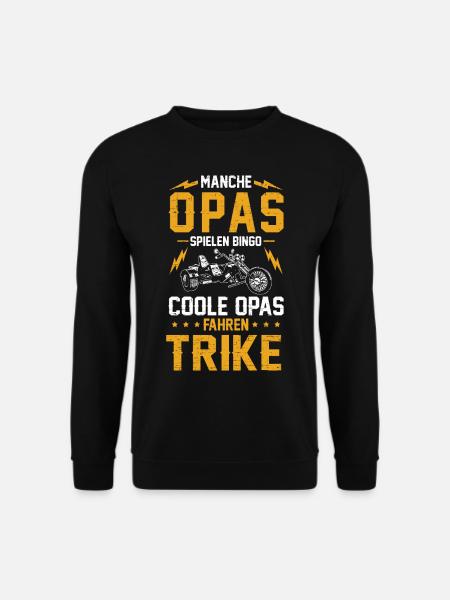Einige Opas spielen Bingo echte Opas fahren Trike - Unisex Pullover - Schwarz