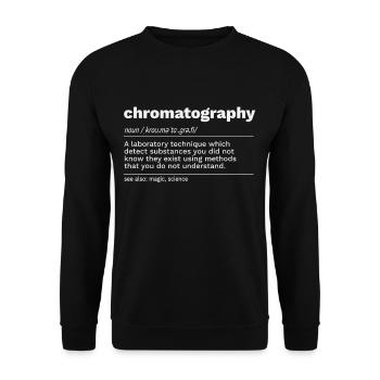 High performance liquid chromatography definition - Unisex Sweatshirt - black - Front - Alina (178cm) & Michal (187cm)