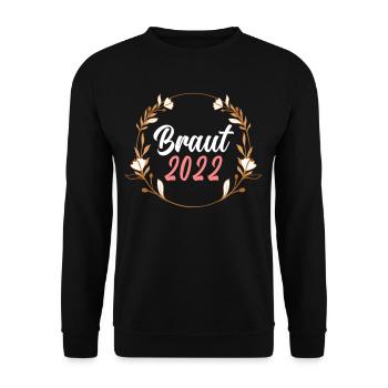 Braut 2022 - Unisex Pullover - Schwarz - Vorne - Alina (178cm) & Michal (187cm)