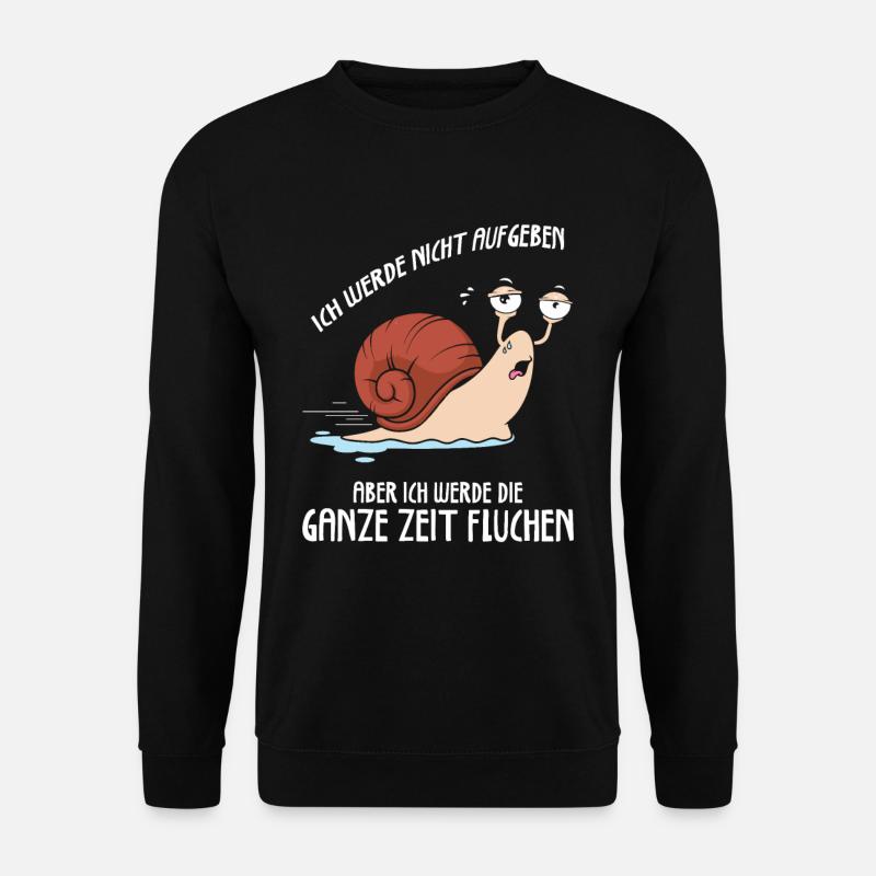 Ich Werde Nicht Aufgeben Läufer Schnecke Laufen - Unisex Pullover - Schwarz