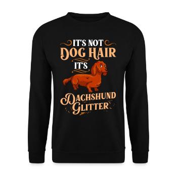 Doxie Dachshund Dackel Teckel Hund Welpen Besitzer - Unisex Pullover - Schwarz - Vorne - Alina (178cm) & Michal (187cm)