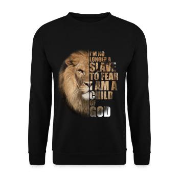 Kein Sklave Mehr, Der Das Kind Gottes Fürchtet - Unisex Pullover - Schwarz - Vorne - Alina (178cm) & Michal (187cm)