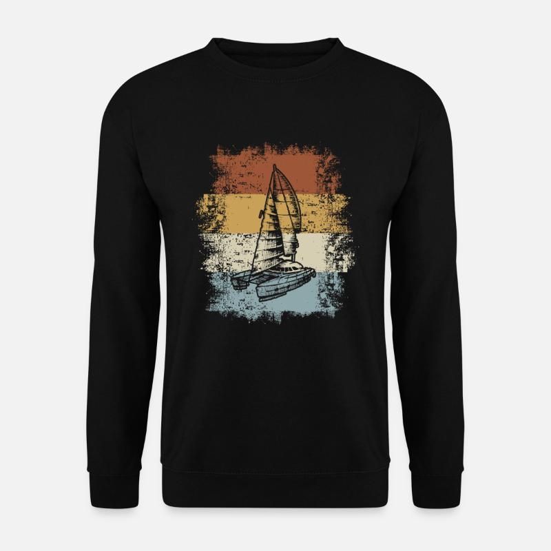 Catamaran Sailboat - Unisex Sweatshirt - black