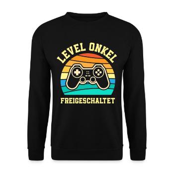 Onkel - Unisex Pullover - Schwarz - Vorne - Alina (178cm) & Michal (187cm)
