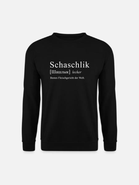 Schaschlik bestes Fleischgericht russland - Unisex Pullover - Schwarz