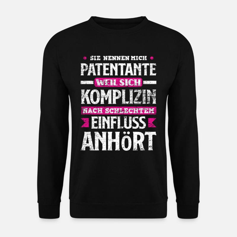 Patentante Komplizin Geschenk - Unisex Pullover - Schwarz