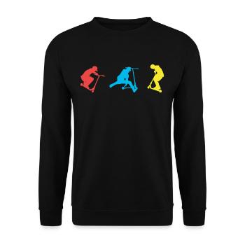 Scooter - Unisex Sweatshirt - black - Front - Alina (178cm) & Michal (187cm)