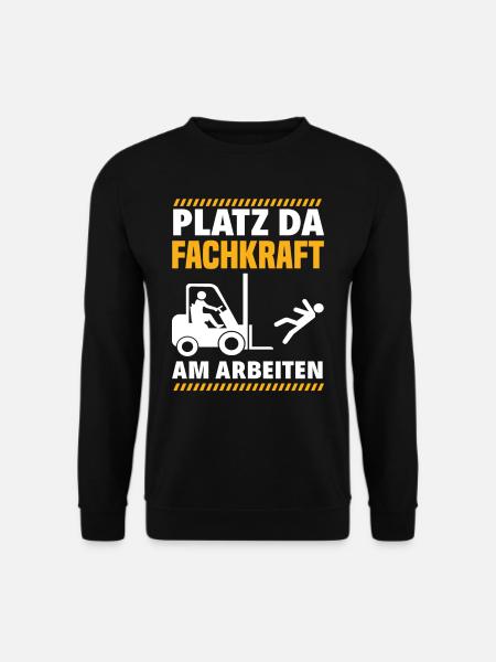 Staplerfahrer Lager Lagerarbeiter - Unisex Pullover - Schwarz