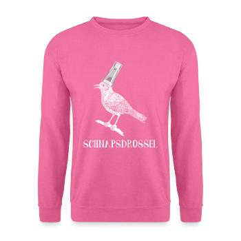 Schnapsdrossel Schnaps Party Alkohol Schnaps - Unisex Pullover - Pink - Vorne