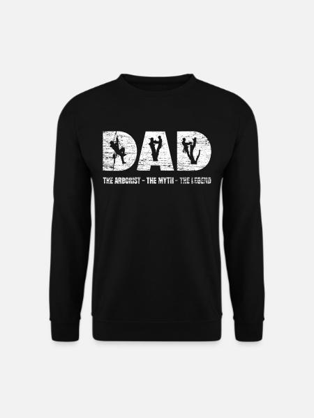 Baumpfleger Aborist Vater - Unisex Pullover - Schwarz