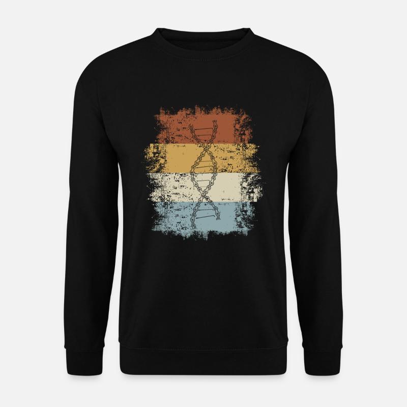 Cycling DNA Bicycle Chain Vintage Bicycle Cyclist - Unisex Pullover - Schwarz