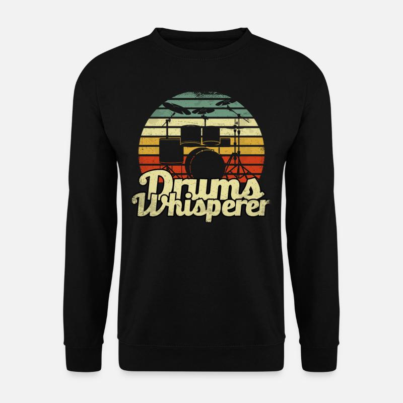 Schlagzeug Schlagzeuger - Unisex Pullover - Schwarz