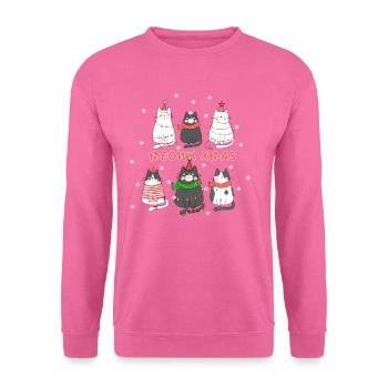 Cute Cats Kitten Christmas Outfit - Unisex Sweatshirt - pink - Front