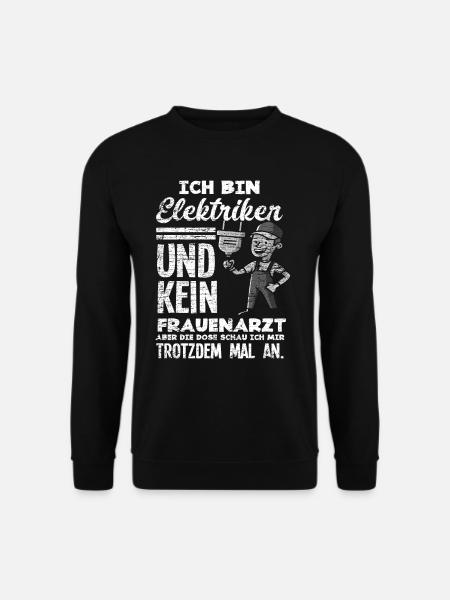 Lustiges Elektriker - Unisex Pullover - Schwarz