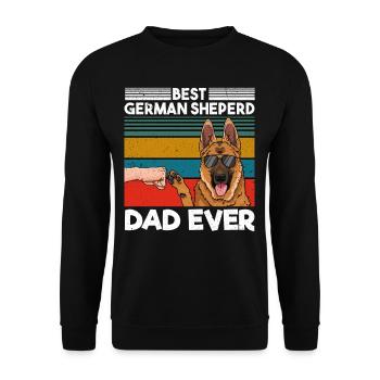 Best German Shepherd Dad Ever Best Dog Dad - Unisex Sweatshirt - black - Front - Alina (178cm) & Michal (187cm)