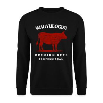 Grill GrillIng Wagyu Meat - Unisex Sweatshirt - black - Front - Alina (178cm) & Michal (187cm)