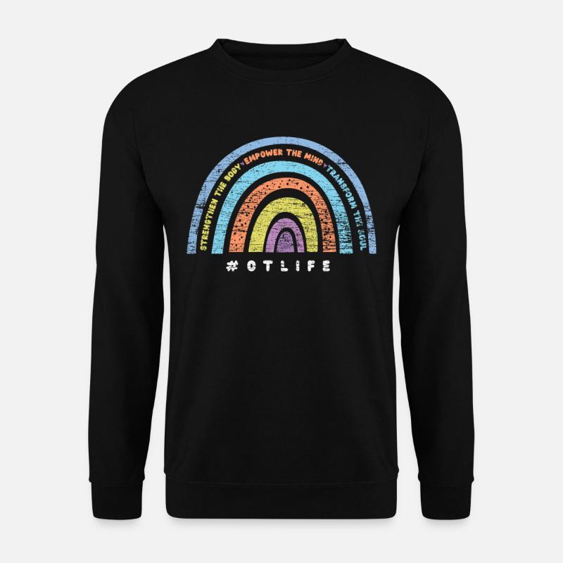 Occupational Therapist Therapy Rainbow - Unisex Sweatshirt - black