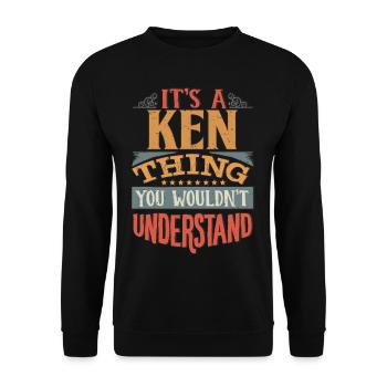 Es ist eine Ken-Sache, die du nicht verstehen würdest - Ken - Unisex Pullover - Schwarz - Vorne - Alina (178cm) & Michal (187cm)