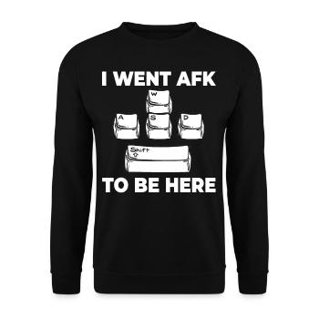 WASD Gaming Tastatur Gamer Spieler - Unisex Pullover - Schwarz - Vorne - Alina (178cm) & Michal (187cm)