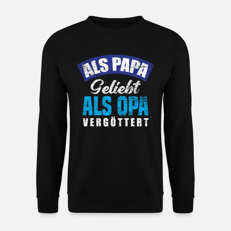 Opa Papa Bester Opa - Unisex Pullover - Schwarz