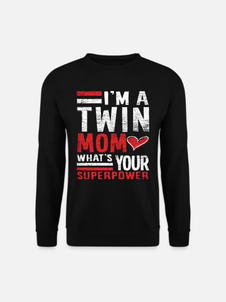Twin mom - Unisex Sweatshirt - black