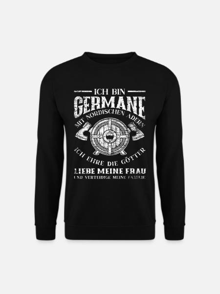 Wikinger Familie Nordische Mythologie - Unisex Pullover - Schwarz