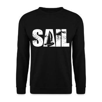 Sail Boat Sailboat Catamaran Boat - Unisex Pullover - Schwarz - Vorne - Alina (178cm) & Michal (187cm)
