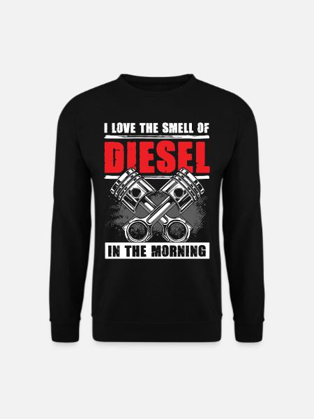 I Love The Smell Of Diesel In The Morning Mechanic - Unisex Pullover - Schwarz
