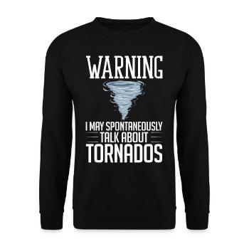 Tornado Wirbelsturm Meteorologe Hurrikan - Unisex Pullover - Schwarz - Vorne - Alina (178cm) & Michal (187cm)