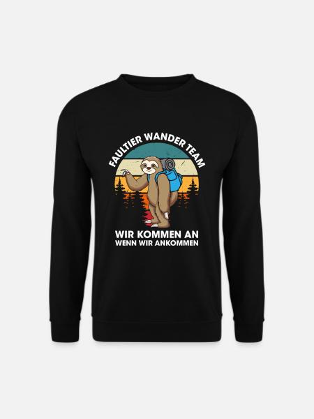 Faultier Wanderteam Faultier Wander Team - Unisex Pullover - Schwarz