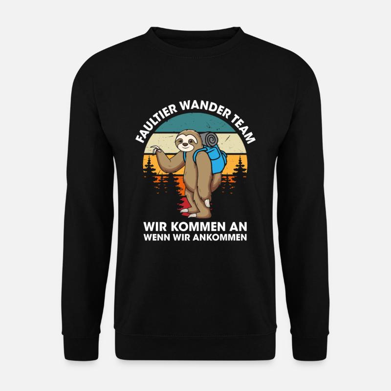 Faultier Wanderteam Faultier Wander Team - Unisex Pullover - Schwarz