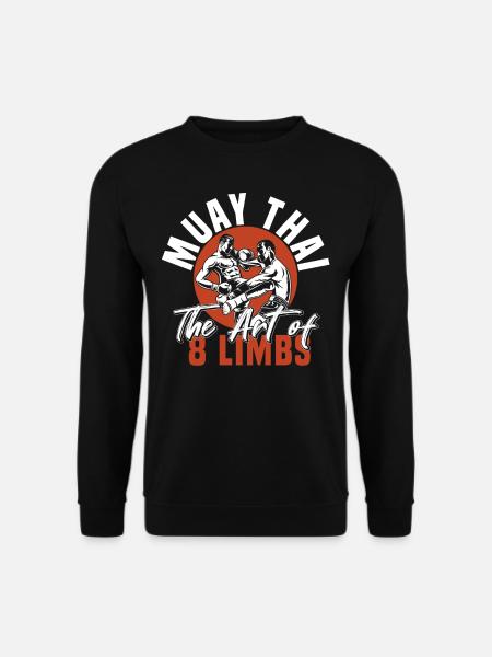 Thaiboxen 8 Limbs Muay Thai - Unisex Pullover - Schwarz