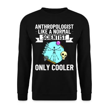Forensic Anthropology Anthropologist - Unisex Sweatshirt - black - Front - Alina (178cm) & Michal (187cm)