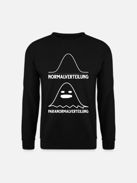 Normalverteilung Paranormalverteilung Statistik Ma - Unisex Pullover - Schwarz