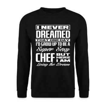 Cook Cook Chef Chef - Unisex Sweatshirt - black - Front - Alina (178cm) & Michal (187cm)
