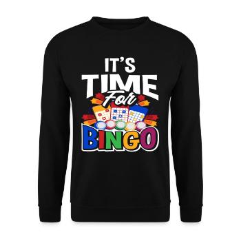 Bingo - Unisex Pullover - Schwarz - Vorne - Alina (178cm) & Michal (187cm)