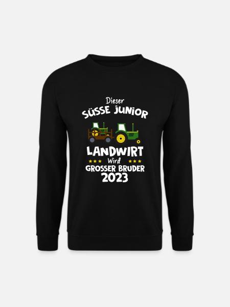 Großer Bruder 2023 Traktor - Unisex Pullover - Schwarz