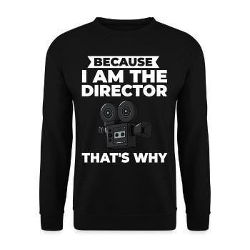 Filmregisseur Filmemacher Filmen Kamera Film - Unisex Pullover - Schwarz - Vorne - Alina (178cm) & Michal (187cm)