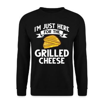 Gegrillter Käse Toast Sandwich Maker Toaster - Unisex Pullover - Schwarz - Vorne - Alina (178cm) & Michal (187cm)