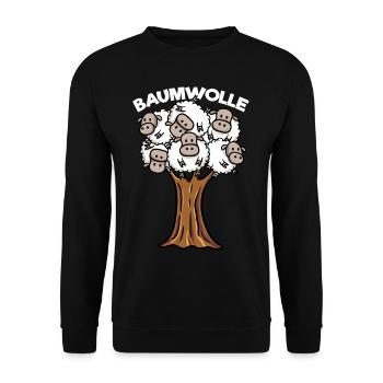Baumwolle - Unisex Pullover - Schwarz - Vorne - Alina (178cm) & Michal (187cm)
