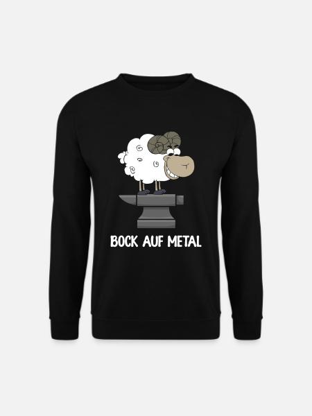 Bock Auf Metal Heavy Metal Amboss - Unisex Pullover - Schwarz