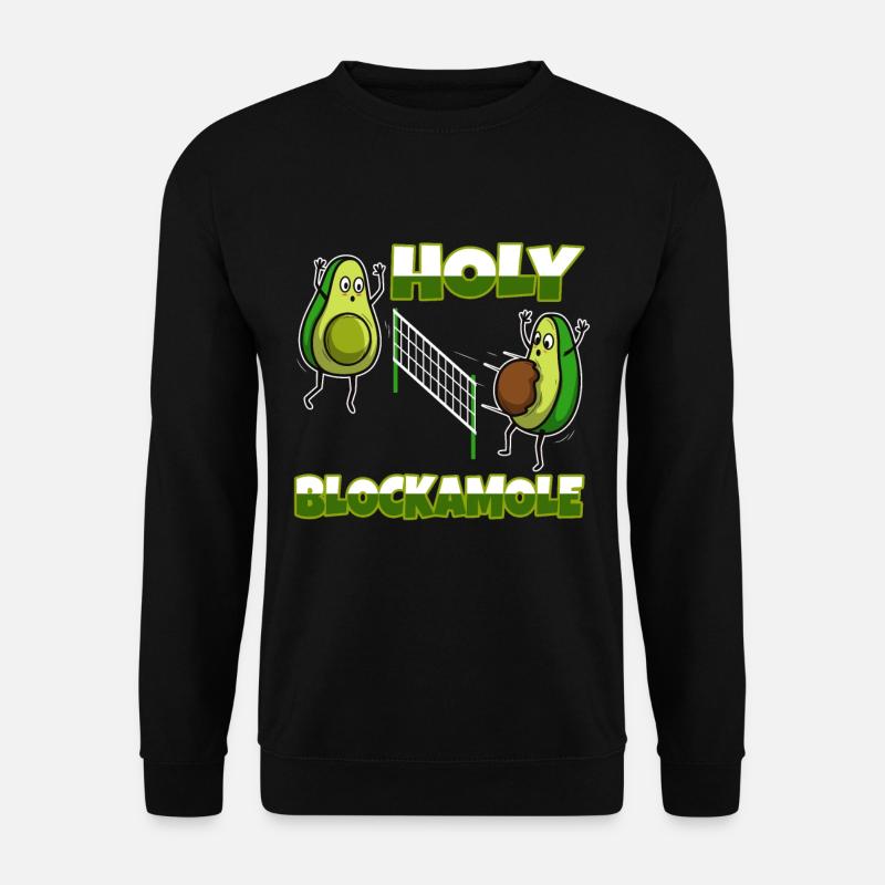 Holy blockamole volleyball - Unisex Pullover - Schwarz