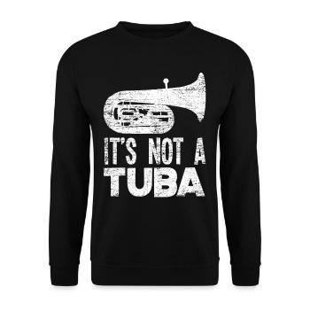Euphonium Musikinstrument - Unisex Pullover - Schwarz - Vorne - Alina (178cm) & Michal (187cm)